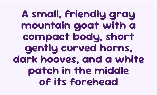 Sample animal used to personalize The Sleeping Volcano
