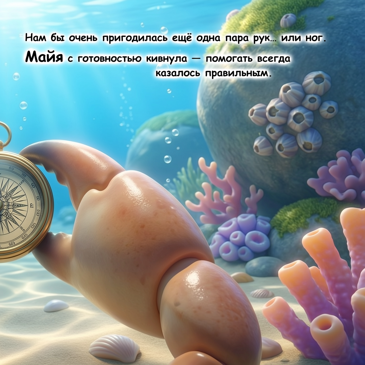 Пример страницы 4 из книги Потерянные Сокровища Моря
