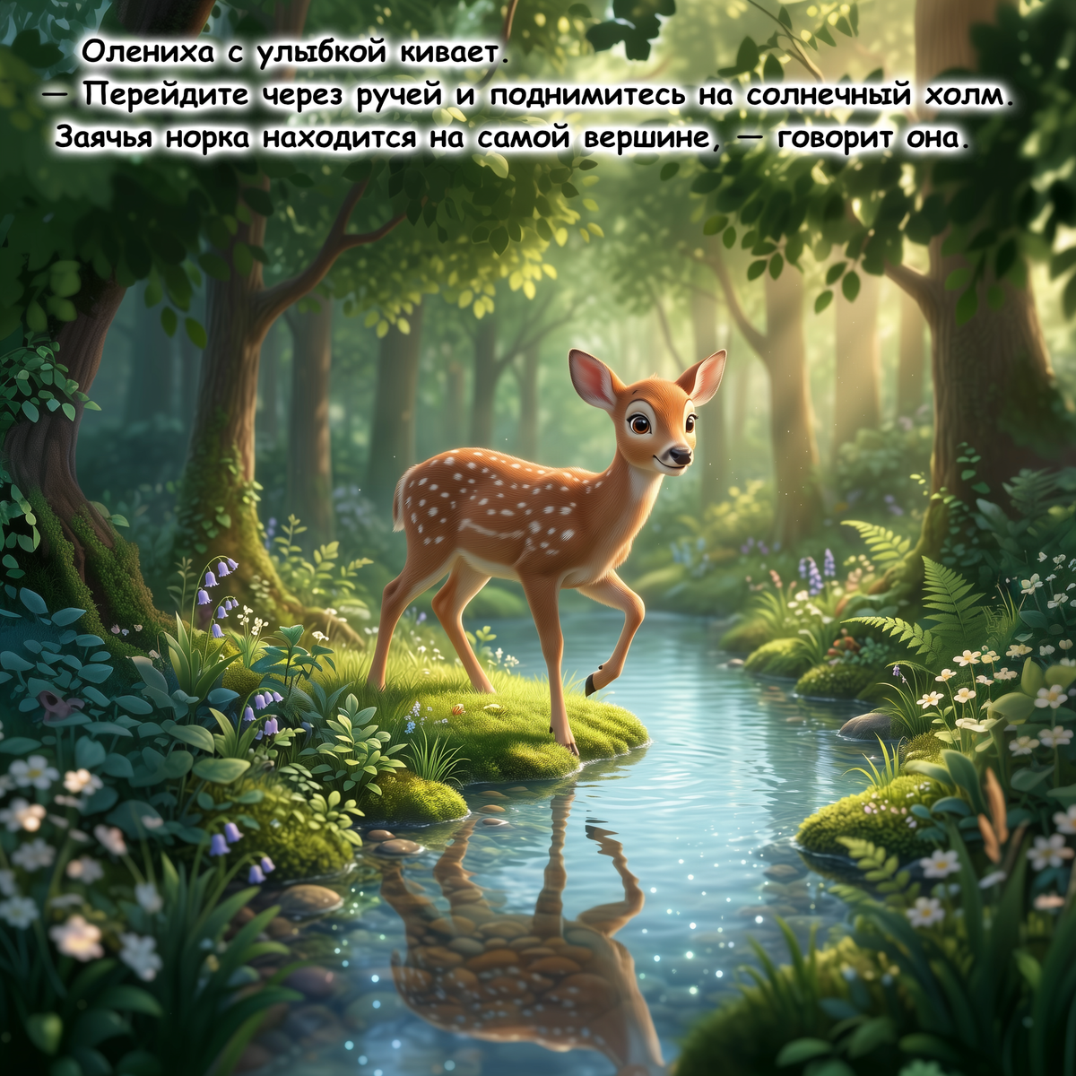 Пример страницы 5 из книги Потерявшийся Зайчонок
