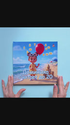 Video preview of the personalized children's book "Child Counts to 20" showcasing the book's pages.