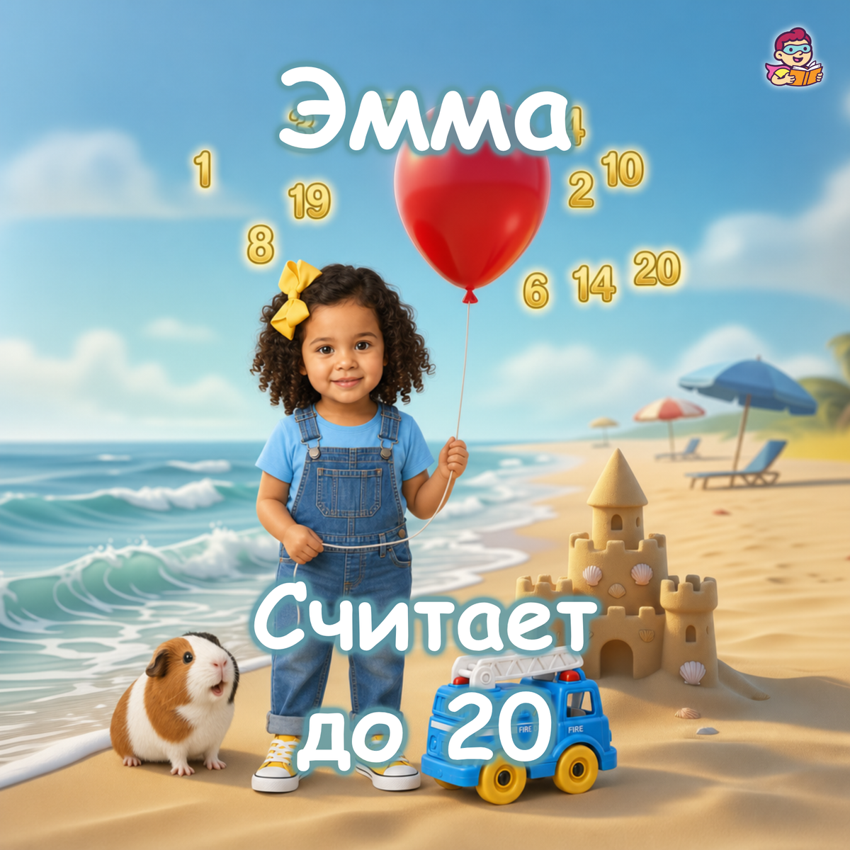 Лицевая обложка книги Считаем до 20