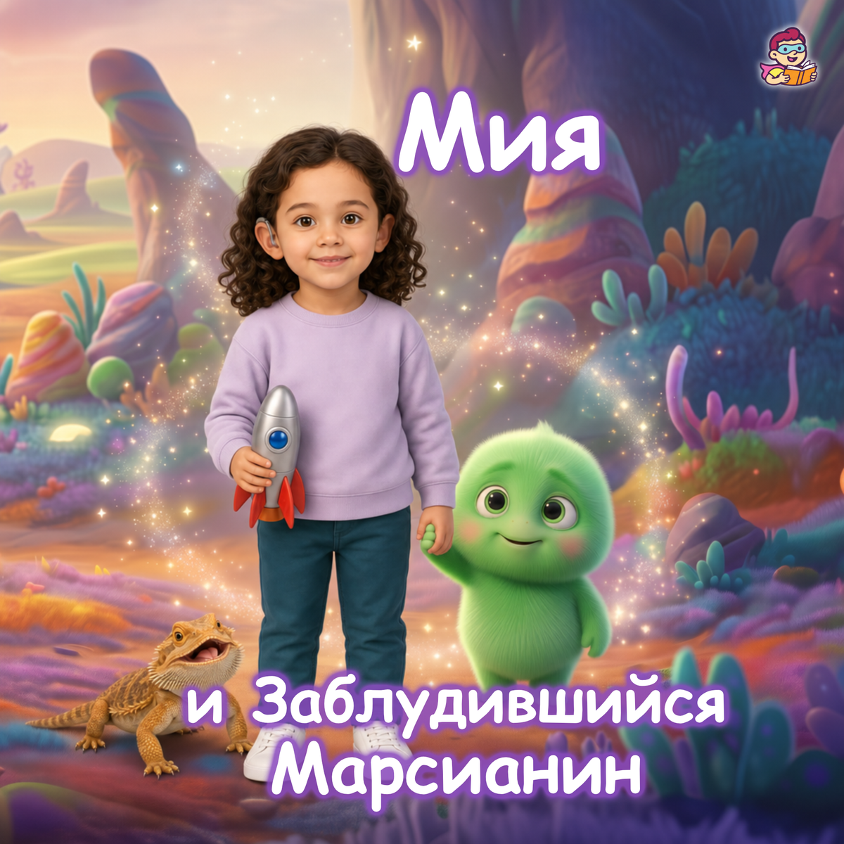 Лицевая обложка книги Заблудившийся Марсианин